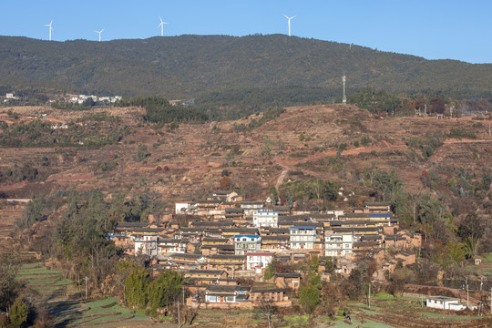 山区美丽的新农村