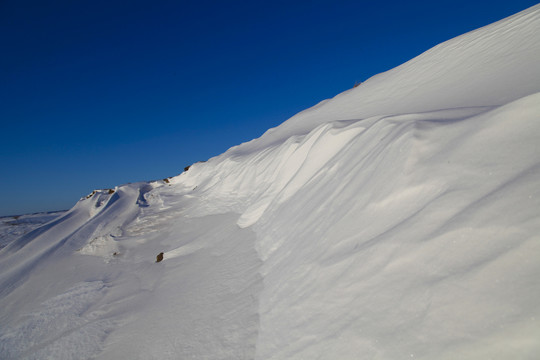 黑龙江雪景冰天雪地冰川冻土冬季