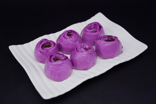 紫薯豆沙馒头