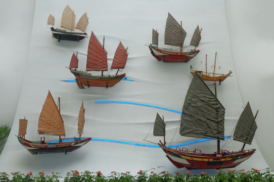 中国对外贸易古船模型