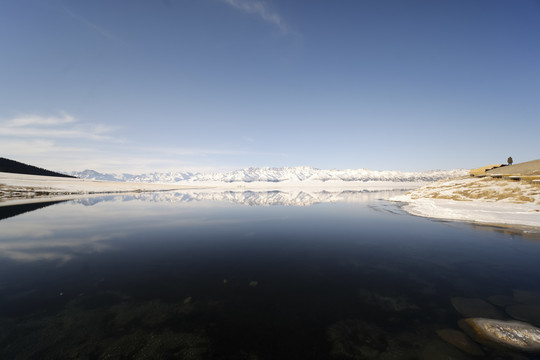 赛里木湖的冬天