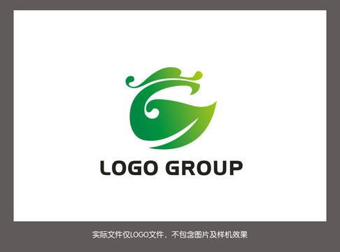 绿叶龙LOGO设计