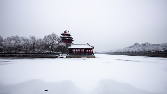 故宫角楼雪景