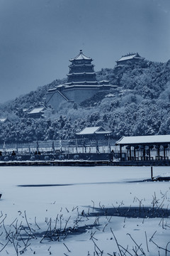 颐和园雪景