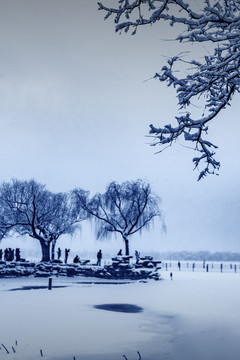 颐和园雪景