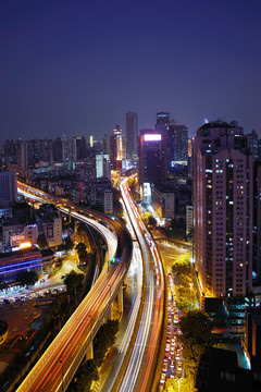 广州环市东城市风光夜景