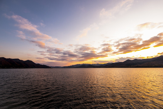 夕阳海景