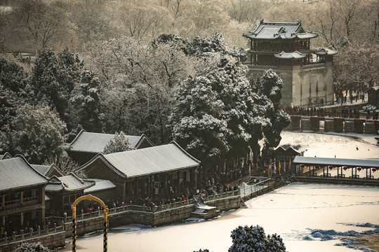 颐和园雪景