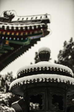 颐和园雪景