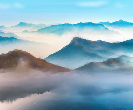 風(fēng)景水墨