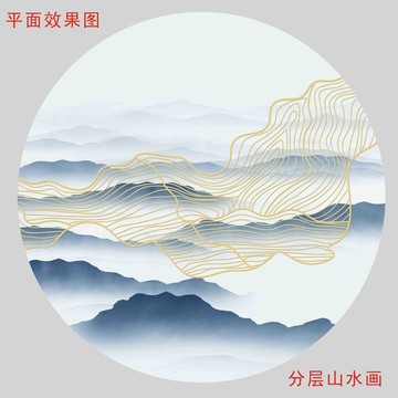 线条金线图