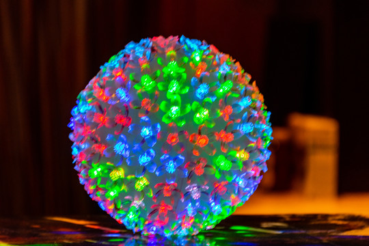 彩色荧光球