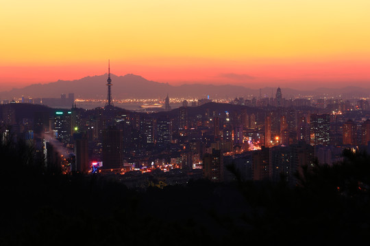 青岛城市夜景