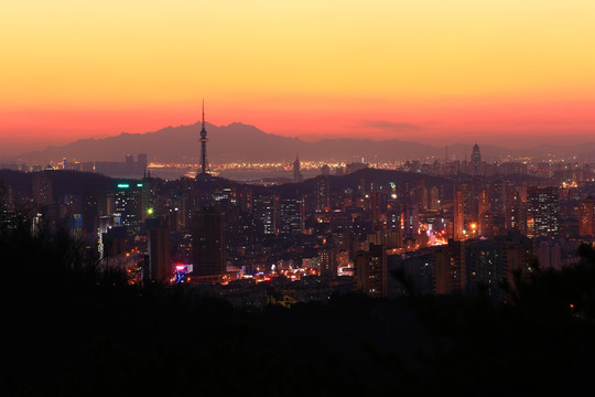 青岛城市夜景