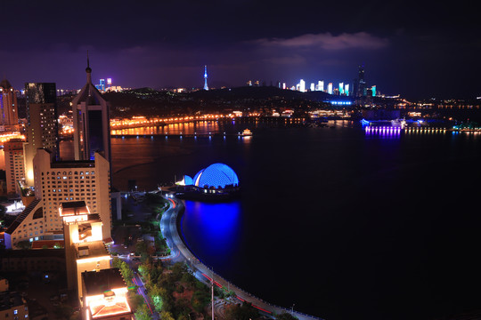 青岛市南区夜景