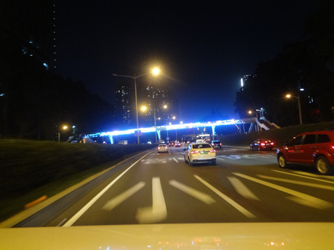 深圳道路夜色