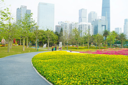 广州城市花园花草植物