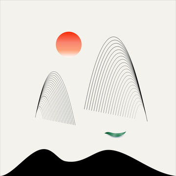 線條山