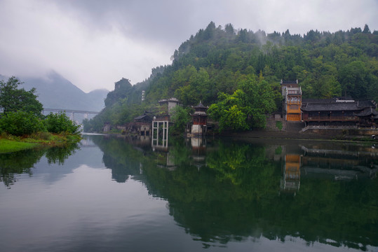 湘西州花桓县边城美景