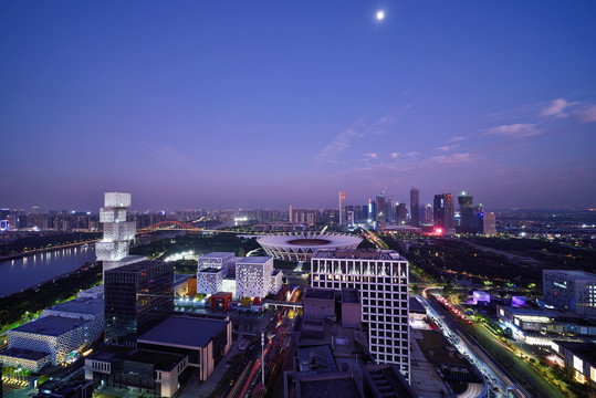 佛山新城城市风光夜景