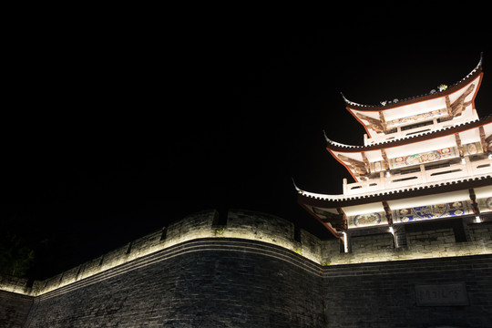 潮州古城楼夜景