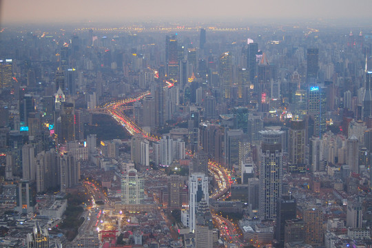 上海都市夜景