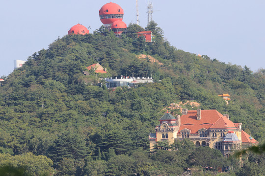 青岛信号山公园大圆球