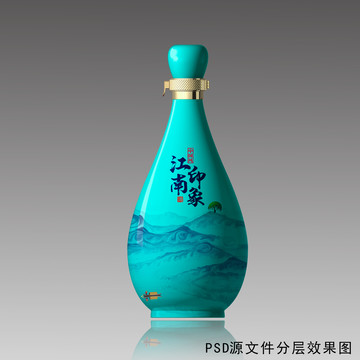 淺綠色酒瓶