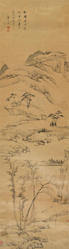 査士標(biāo)松林亭子圖