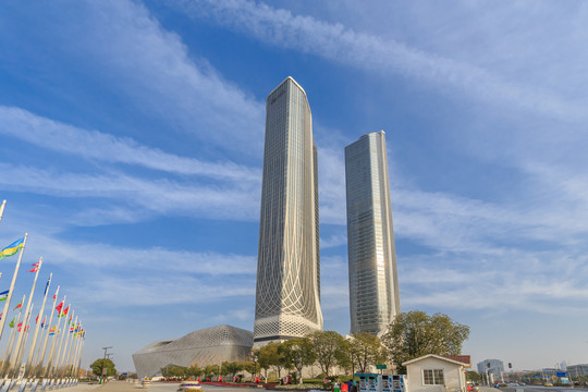 南京国际青年文化中心双子塔
