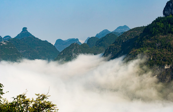 广西忻城北丹云海风光