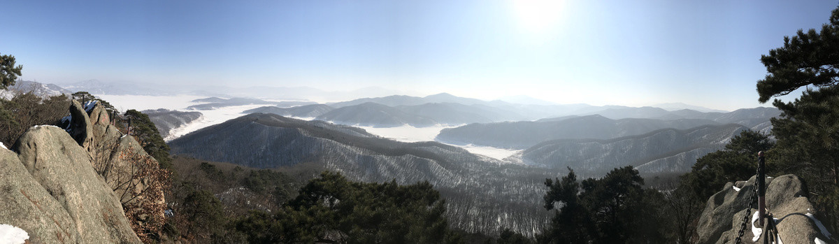 松花湖卧龙潭油松砬子