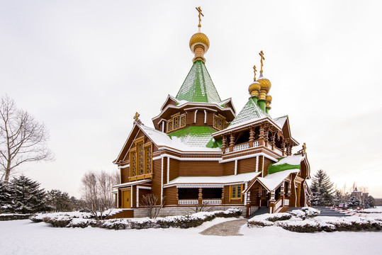 雪景建筑