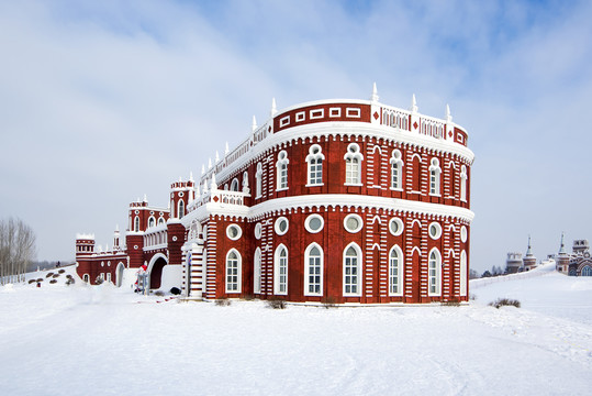 雪景建筑