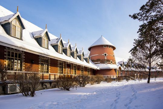 雪景建筑