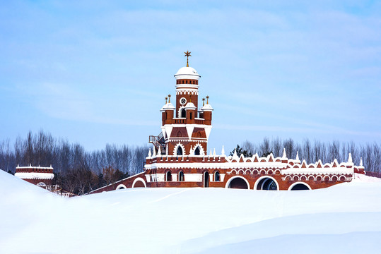 雪景建筑