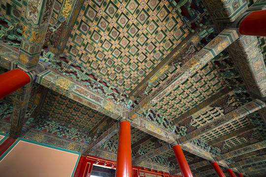 中国北京故宫屋顶结构