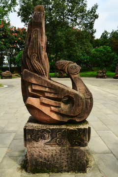 孔雀石雕雕塑