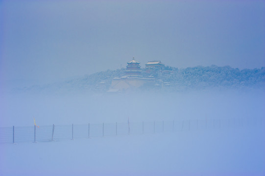 北京颐和园雪景