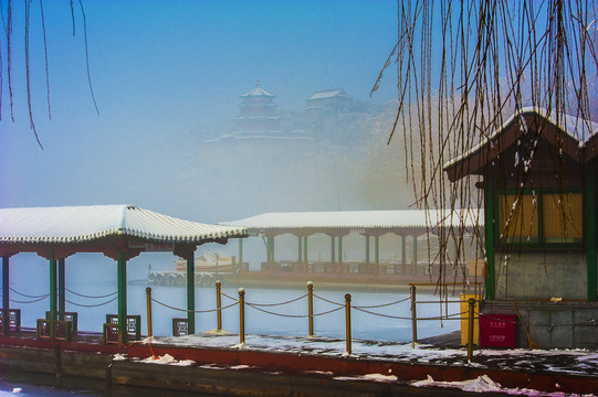 北京颐和园雪景