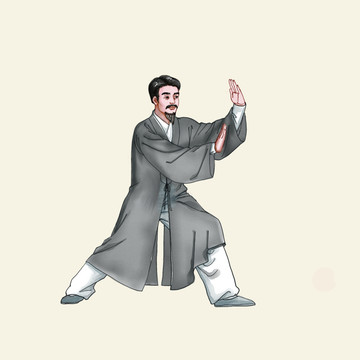 練太極的老人