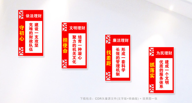 財(cái)政局樓道文化墻
