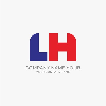LH字母標(biāo)志logo
