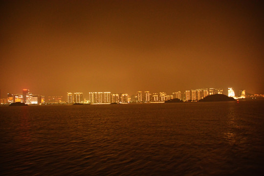 厦门海滨夜景风光