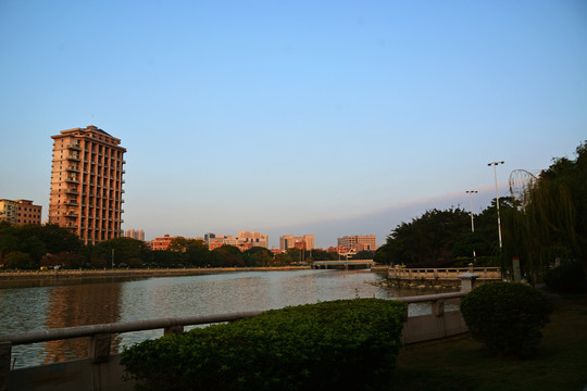 晋江晋阳湖风景