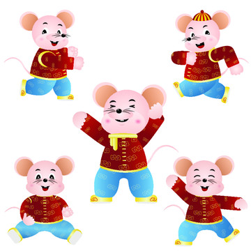 五鼠圖