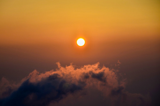 夕阳山景