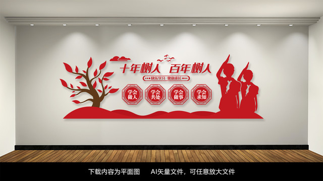 四個學會校園文化墻