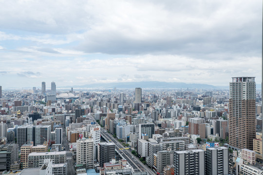 日本大阪城市天际线