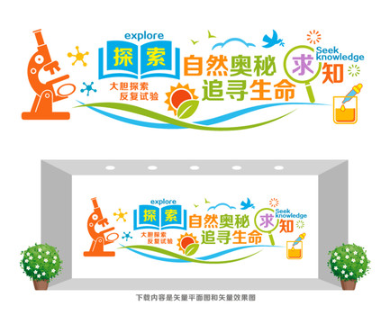 科學(xué)實(shí)驗(yàn)形象墻